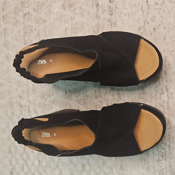 Zara Limited Edition Leather Studded Platform Clog Sandal - Picture 11 of 12